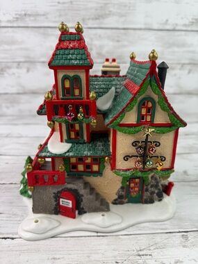 Department 56 North Pole Series Glass Ornament Works 56396 READ AS IS